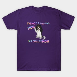 I'm Not a Regular Mom, I'm a Cavalier Mom, Tri-Colored T-Shirt